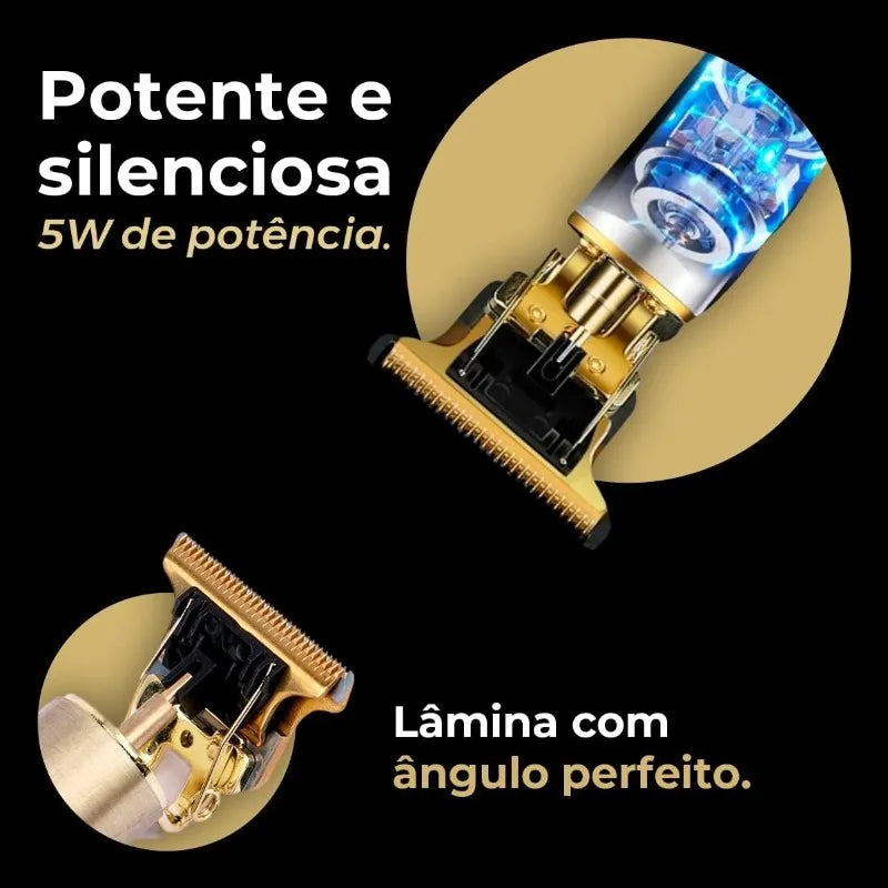 Máquina de corte de cabelo masculino com design aleatório elétrico profissional