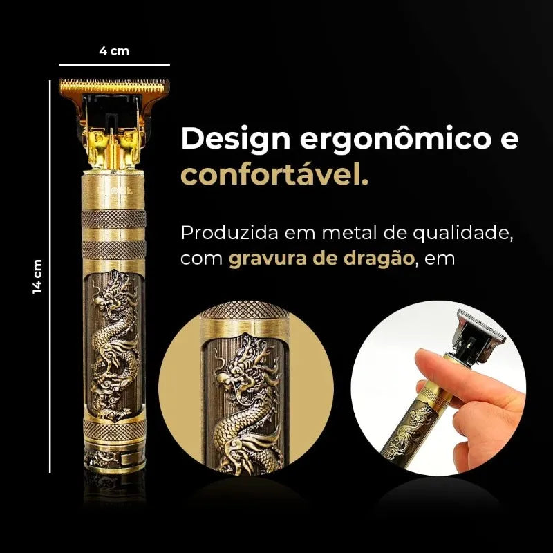 Máquina de corte de cabelo masculino com design aleatório elétrico profissional